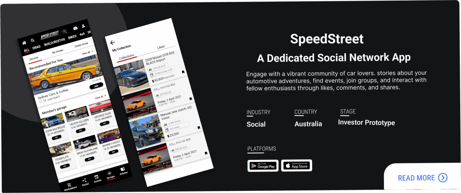 SpeedStreet_Social-Network-App-for-Motosports-Lovers Image